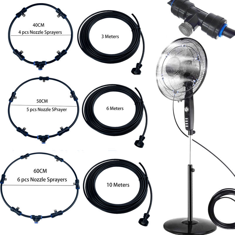 fan ring mist system cooling ring with water tap adapter 4-6n