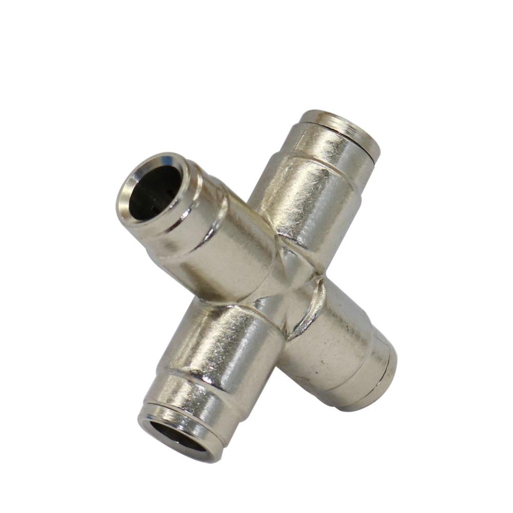 stainless steel quick coupling slip lock 4-way quick connector for mist
