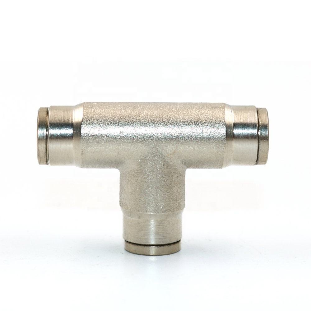 high pressure fittings of quick coupling slip lock 3 way connector tee for misting system