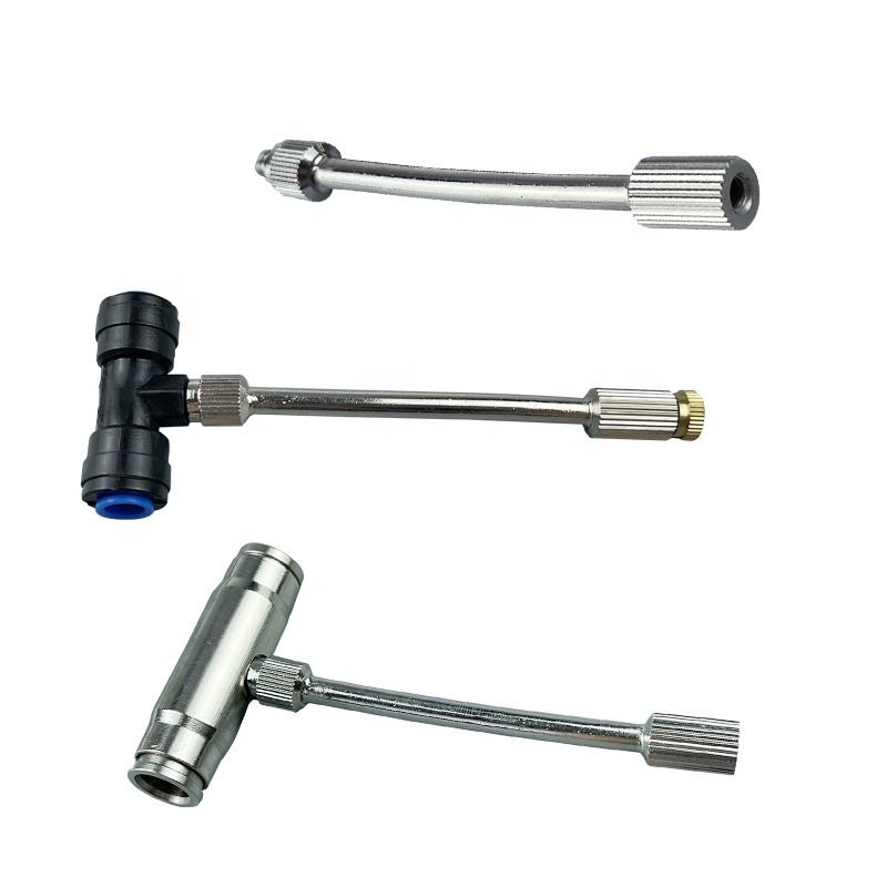flexible extension rod of connection with nozzle fittings for high pres