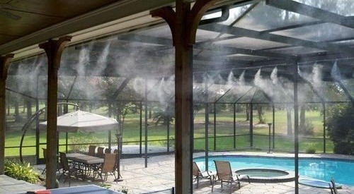 distance of misting system