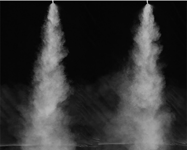 The adjustment method of mister nozzle misting is not good